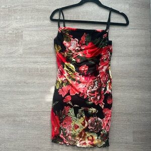 Revolve Superdown: Marnie Mini Dress in Black Floral